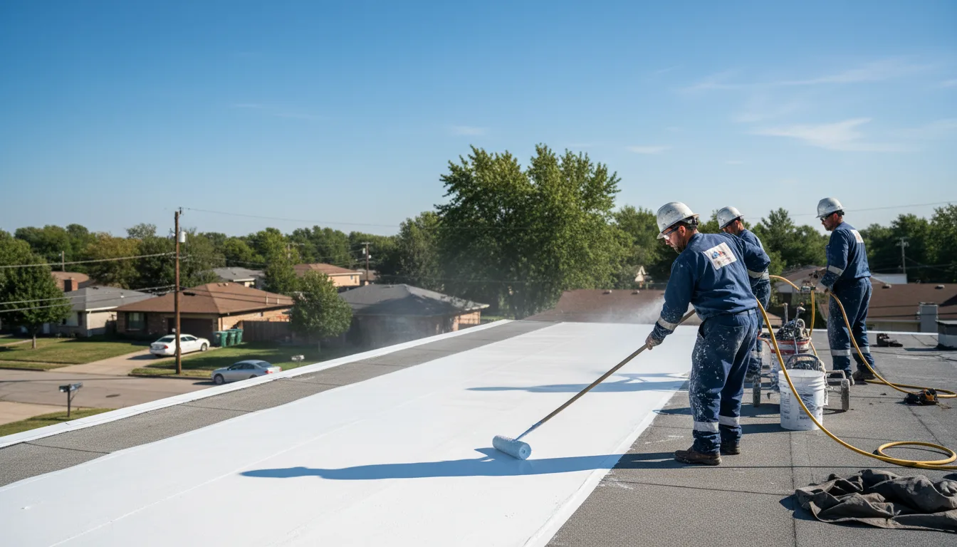 Commercial roof coating in Roxton, TX near me